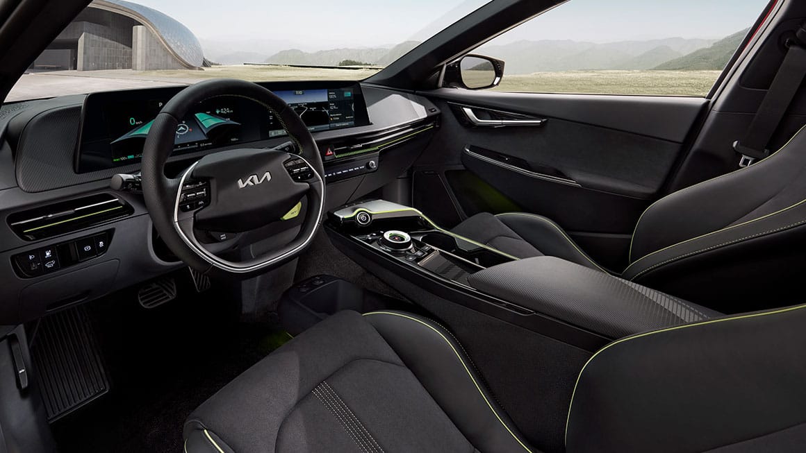 Interior espacioso del EV6 GT